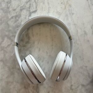 Beats by Dre On-Ear Headphones - White and Silver